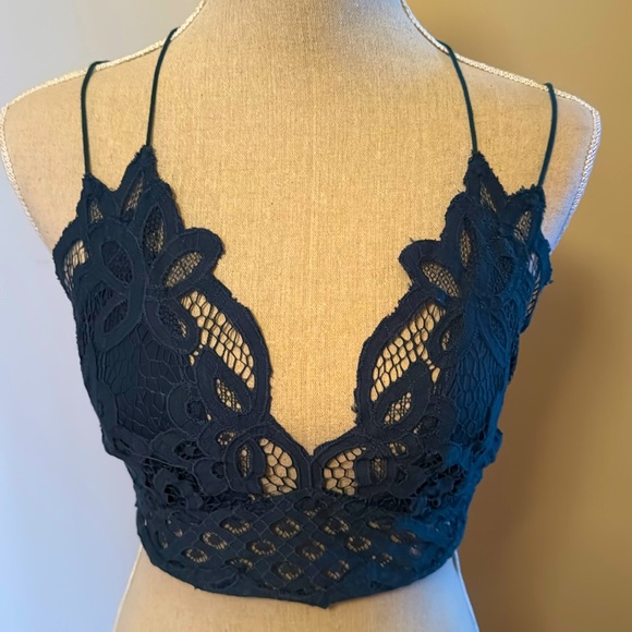 Free People Tops - Free people lacy green camisole